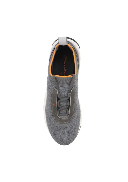 GREY CASHMERE KNIT SNEAKER