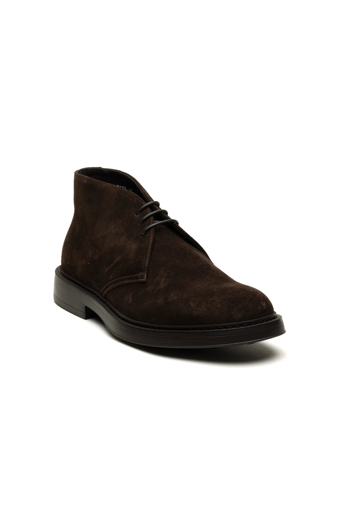 BROWN LACE-UPS ANKLE BOOT