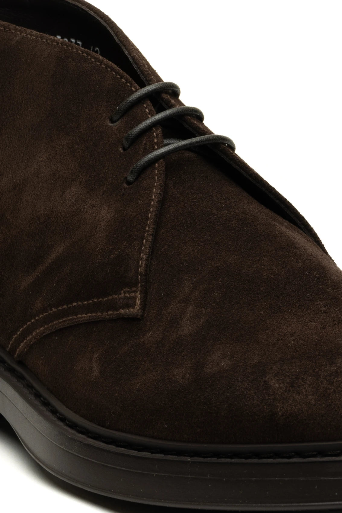 BROWN LACE-UPS ANKLE BOOT