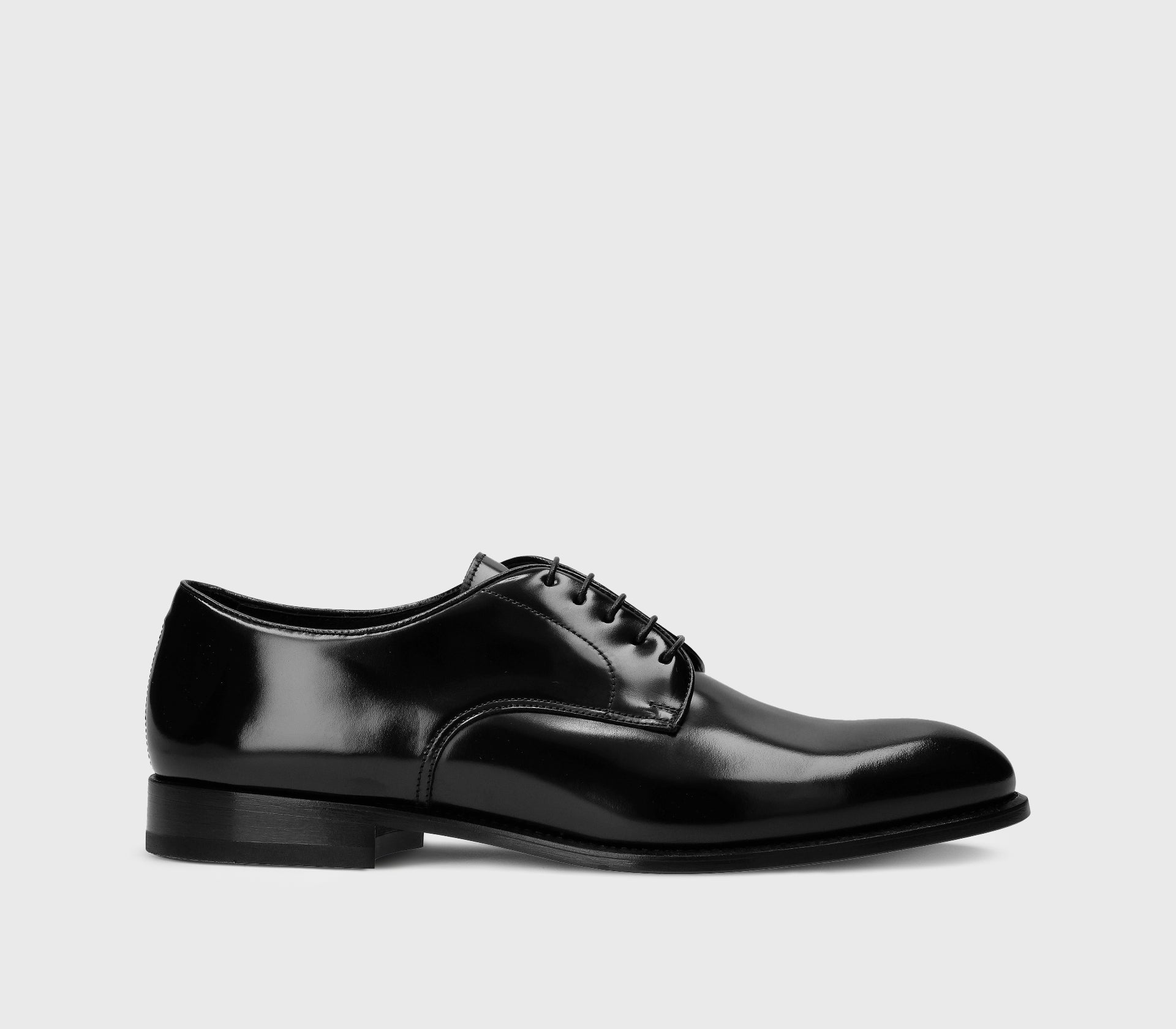 BLACK DERBY LACE-UPS
