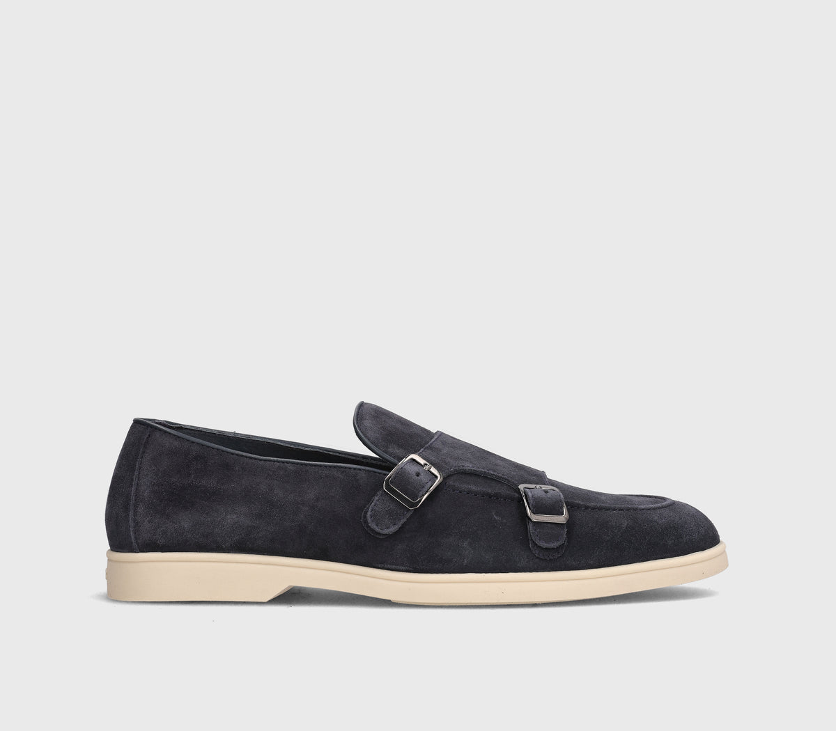 DOUBLE BUCKLE SUEDE LOAFER