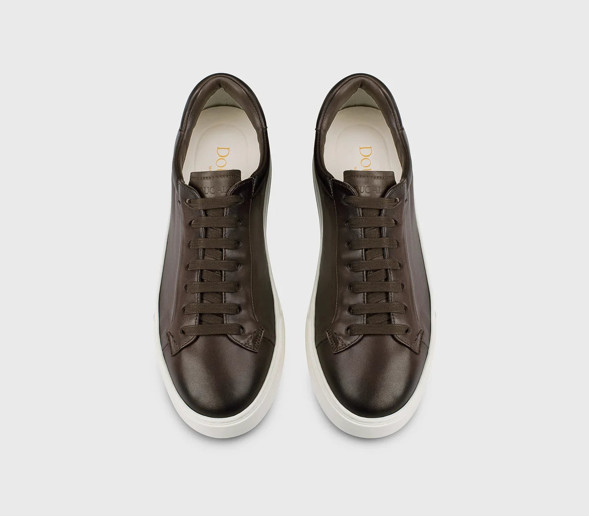 BROWN LAMB LEATHER SNEAKER