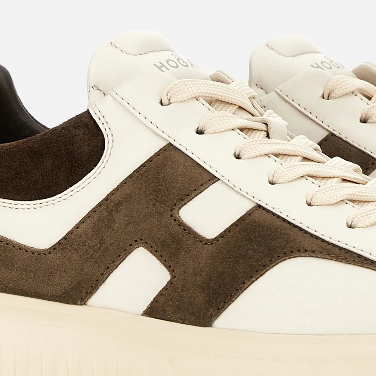 H-STRIPES IVORY BROWN