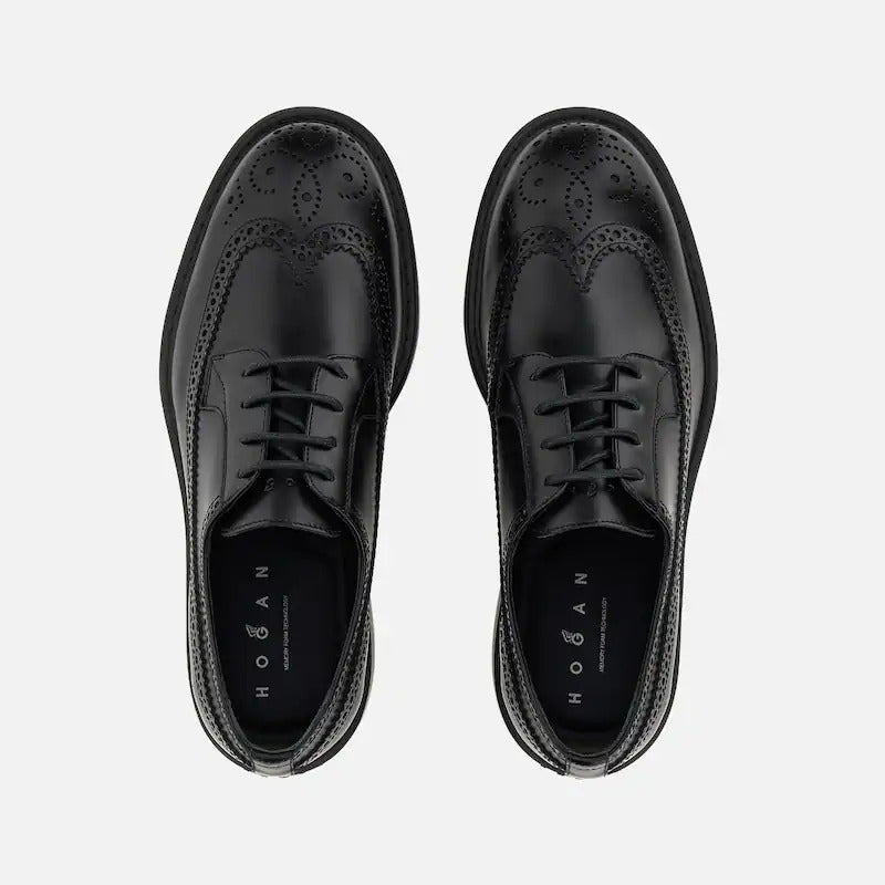 H704 LACE-UPS BLACK