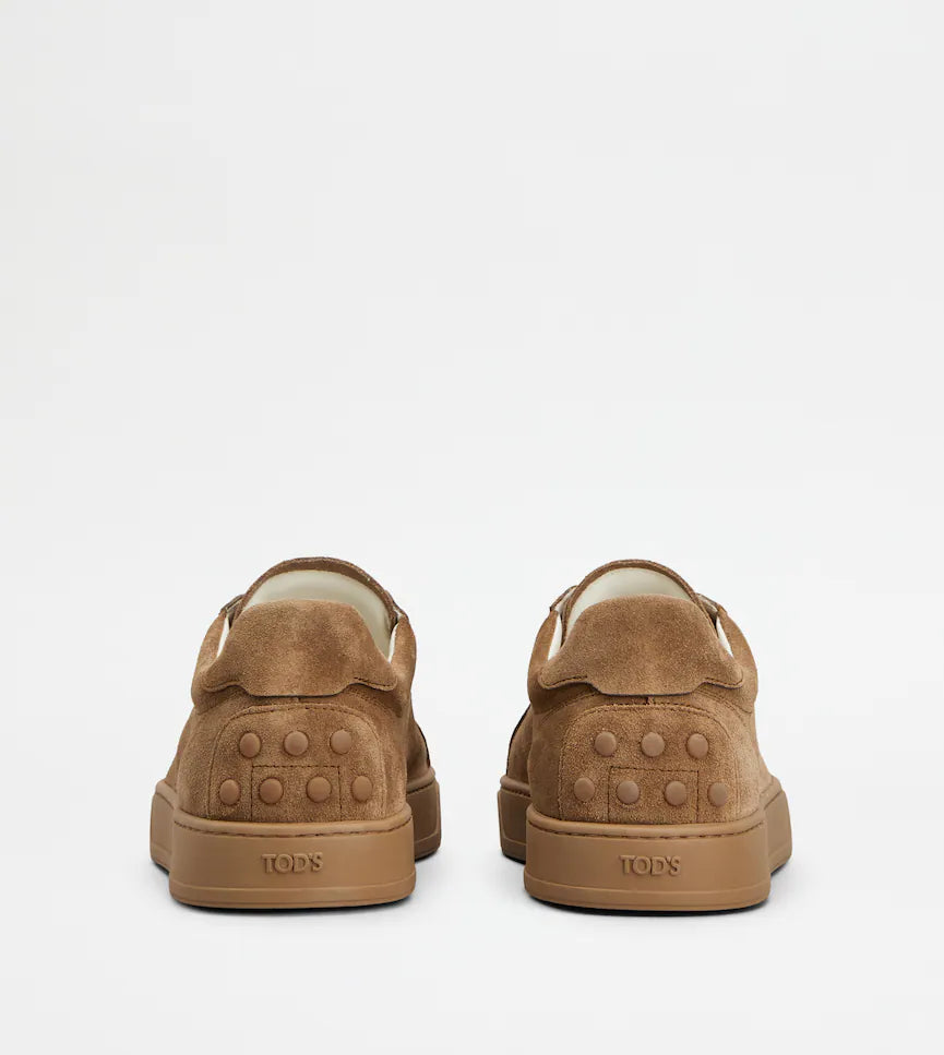 TOD'S ELASTICO SUEDE ALL BROWN
