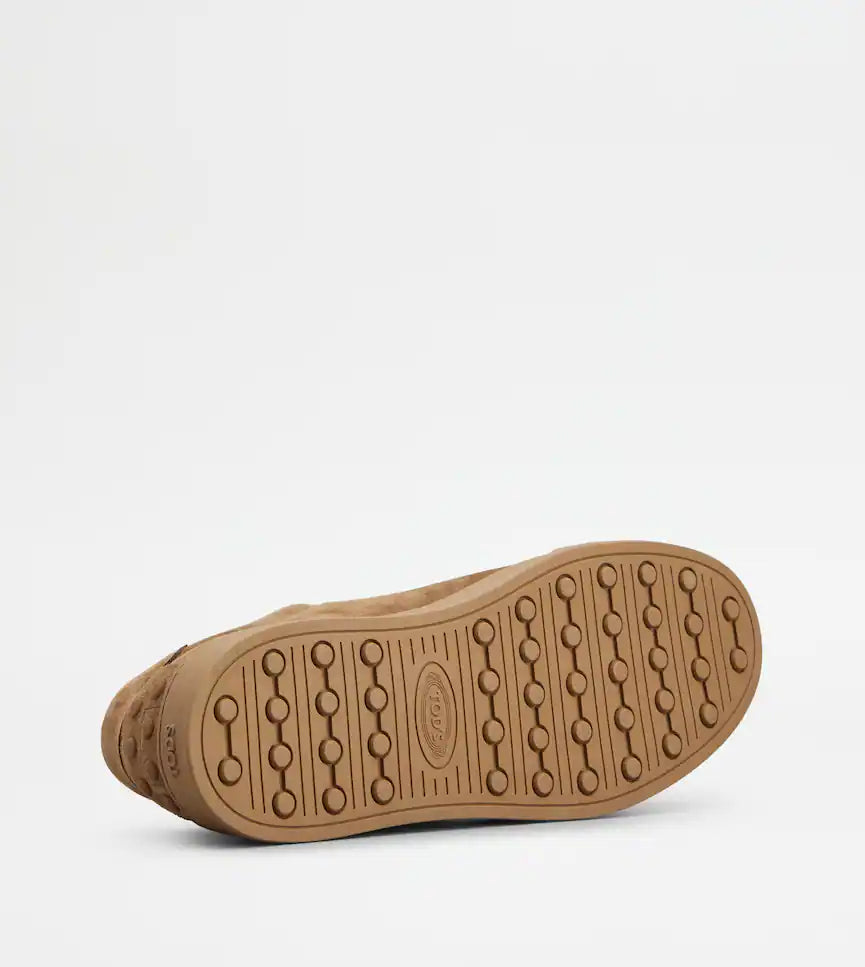 TOD'S ELASTICO SUEDE ALL BROWN