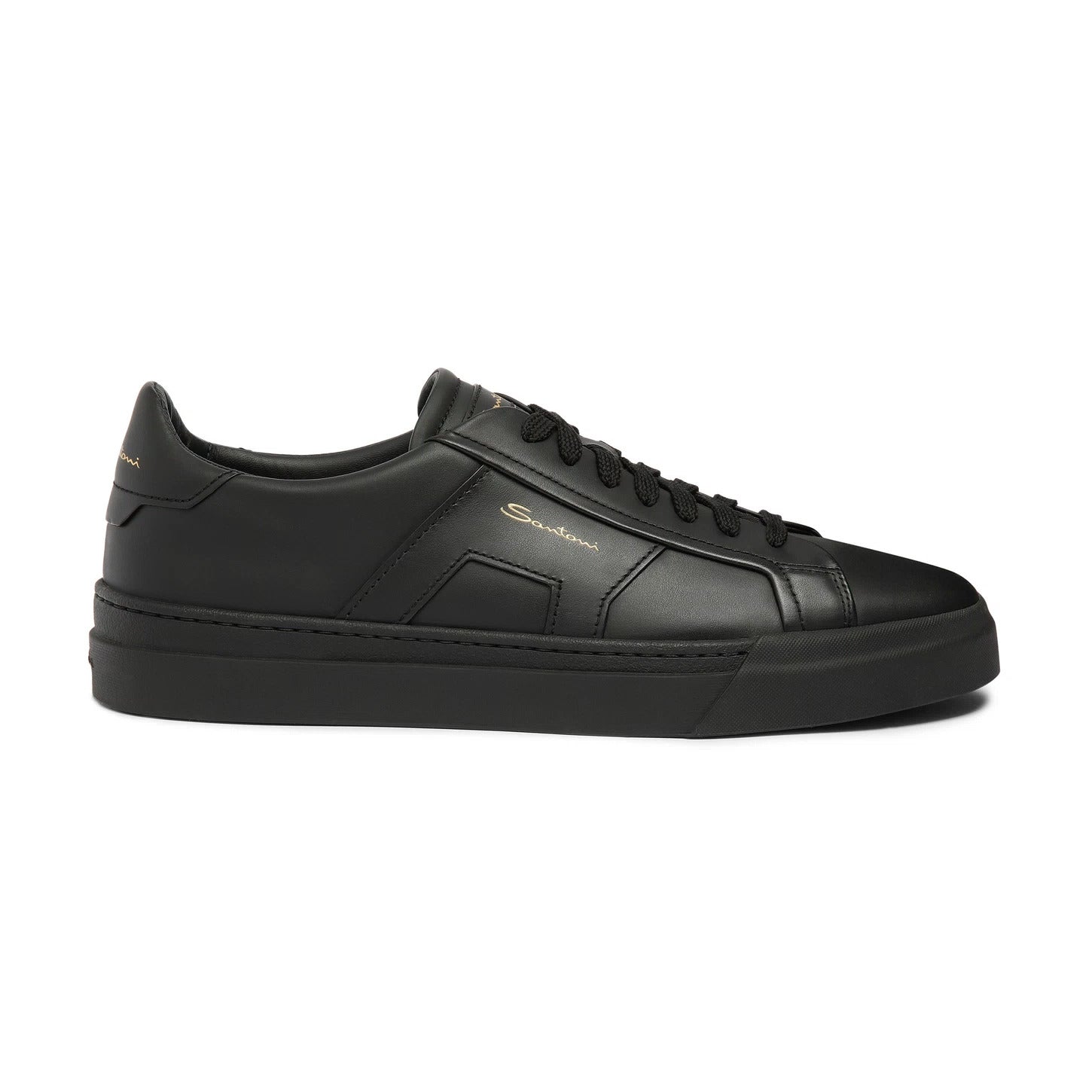 DOUBLE BUCKLE ALL BLACK SNEAKER