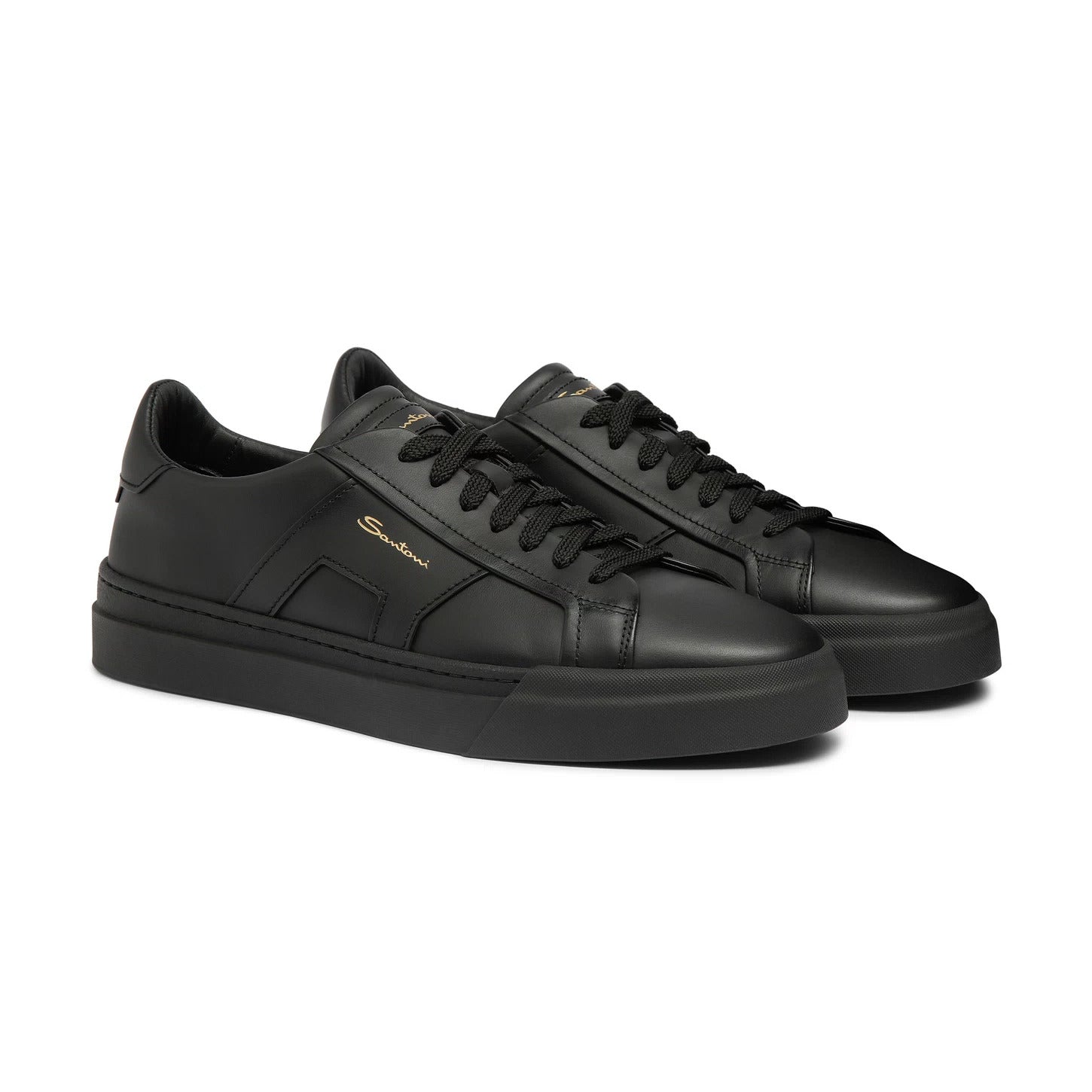 DOUBLE BUCKLE ALL BLACK SNEAKER
