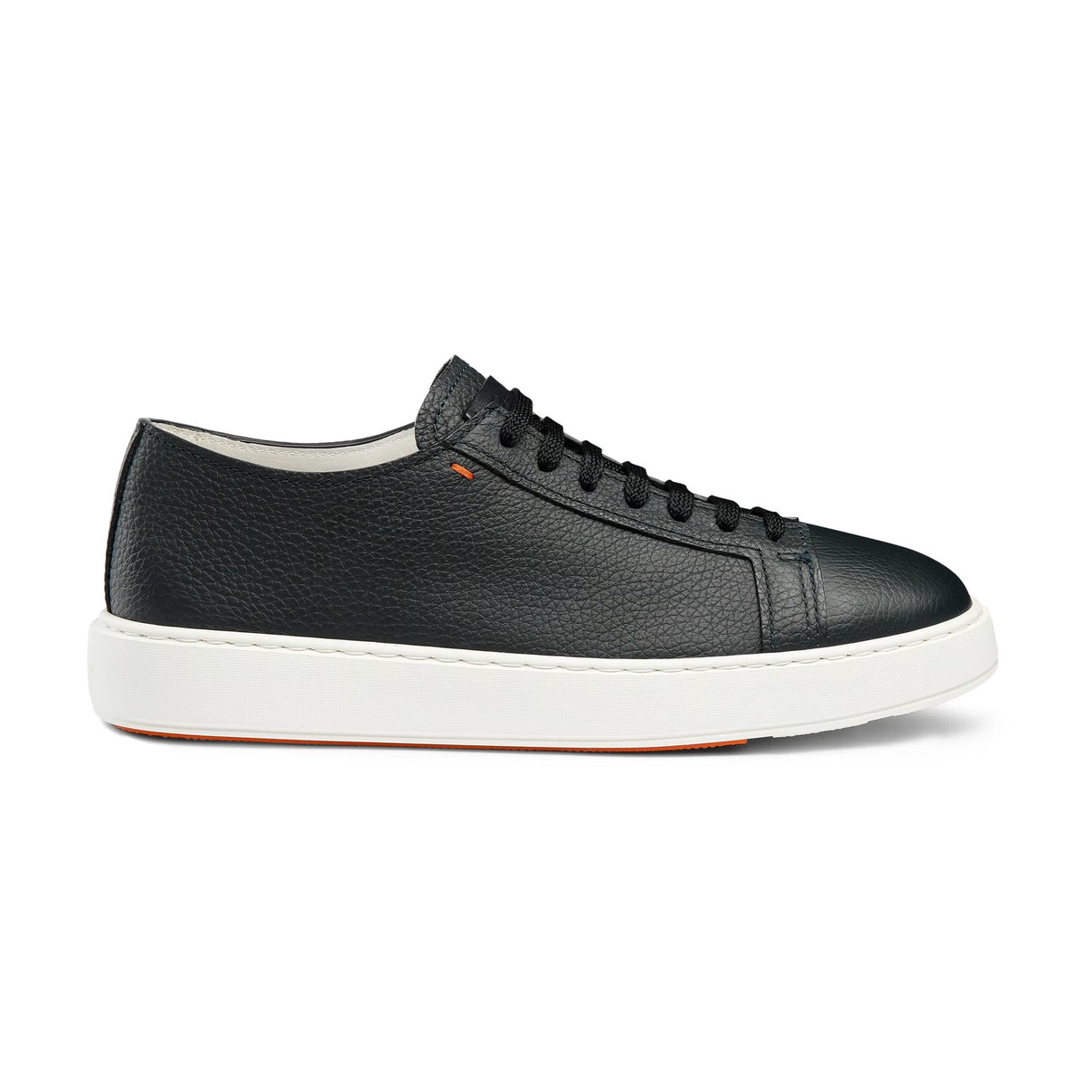 BLUE TUMBLED LEATHER SNEAKER