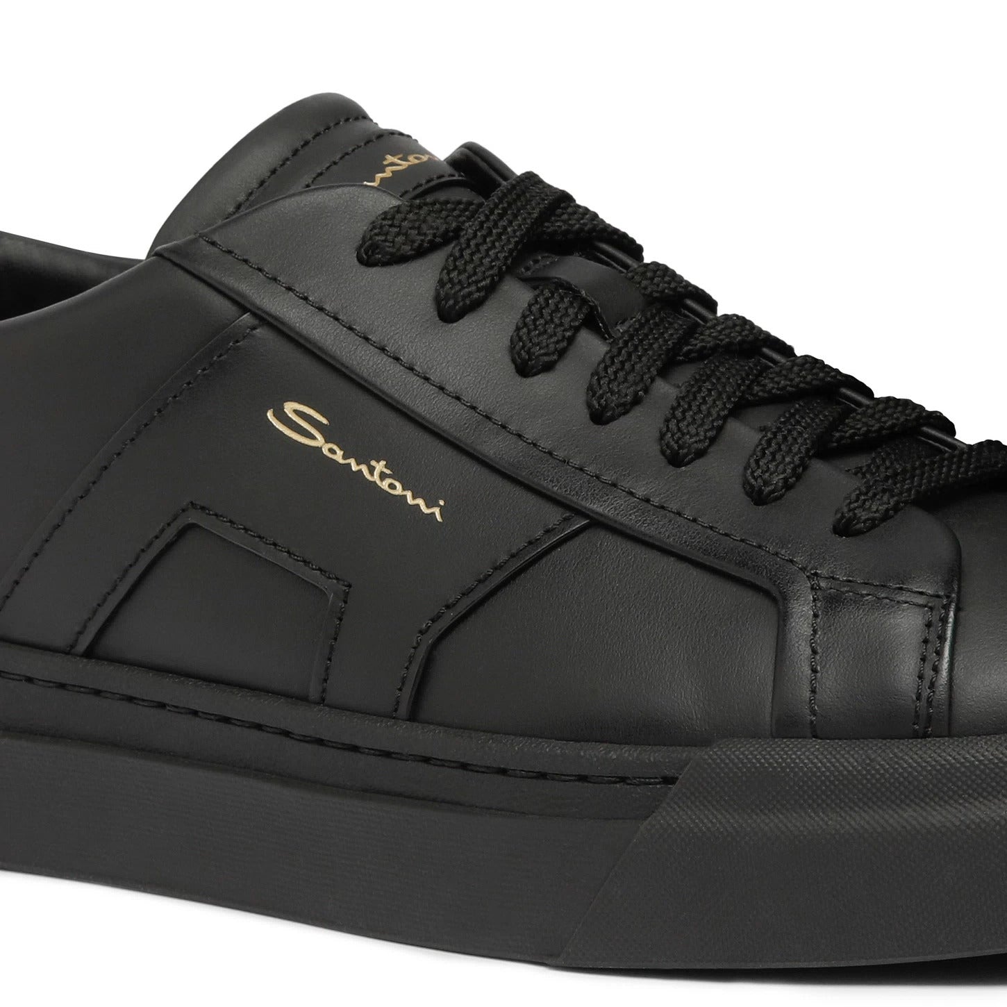 DOUBLE BUCKLE ALL BLACK SNEAKER