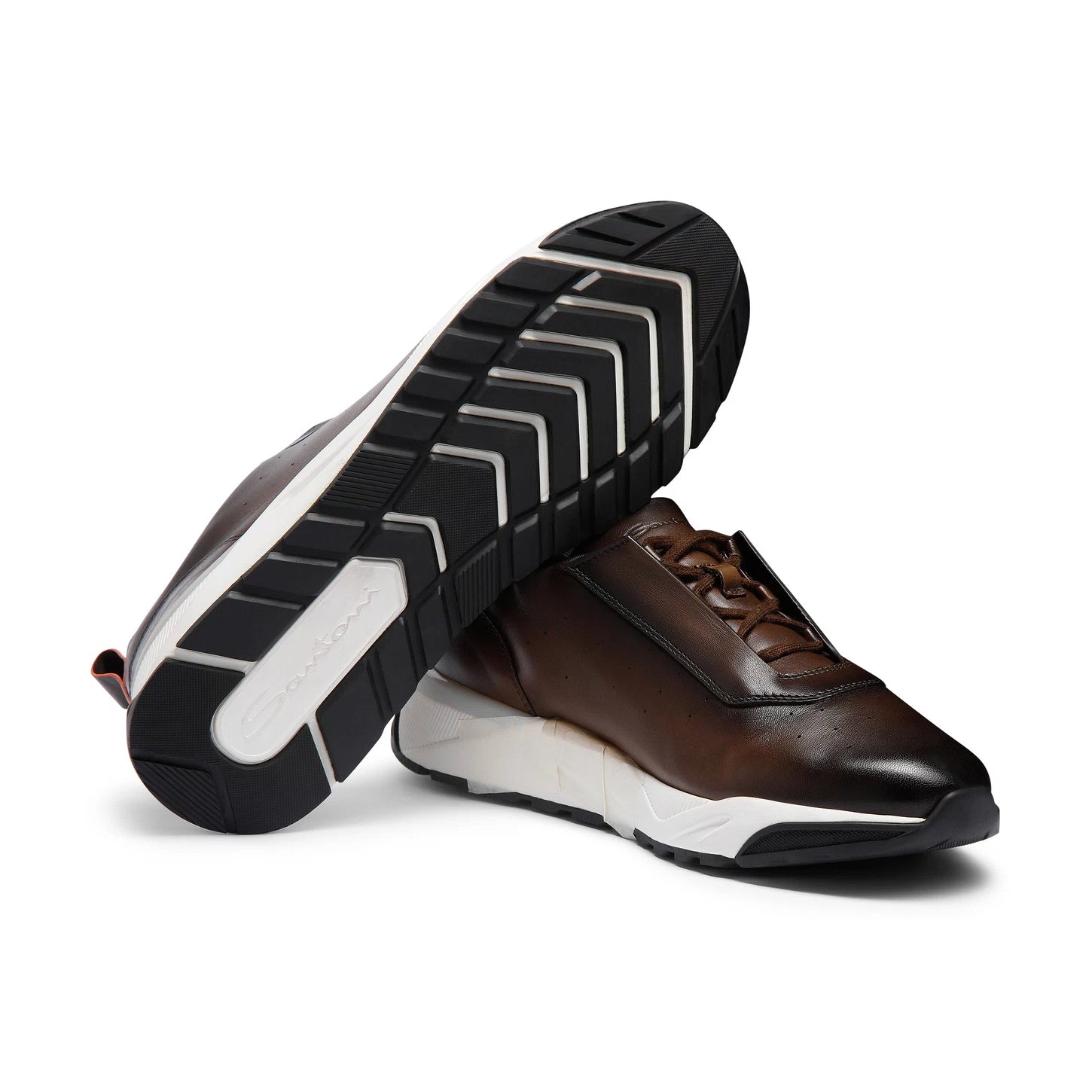 DARK BROWN DEER LEATHER SNEAKER