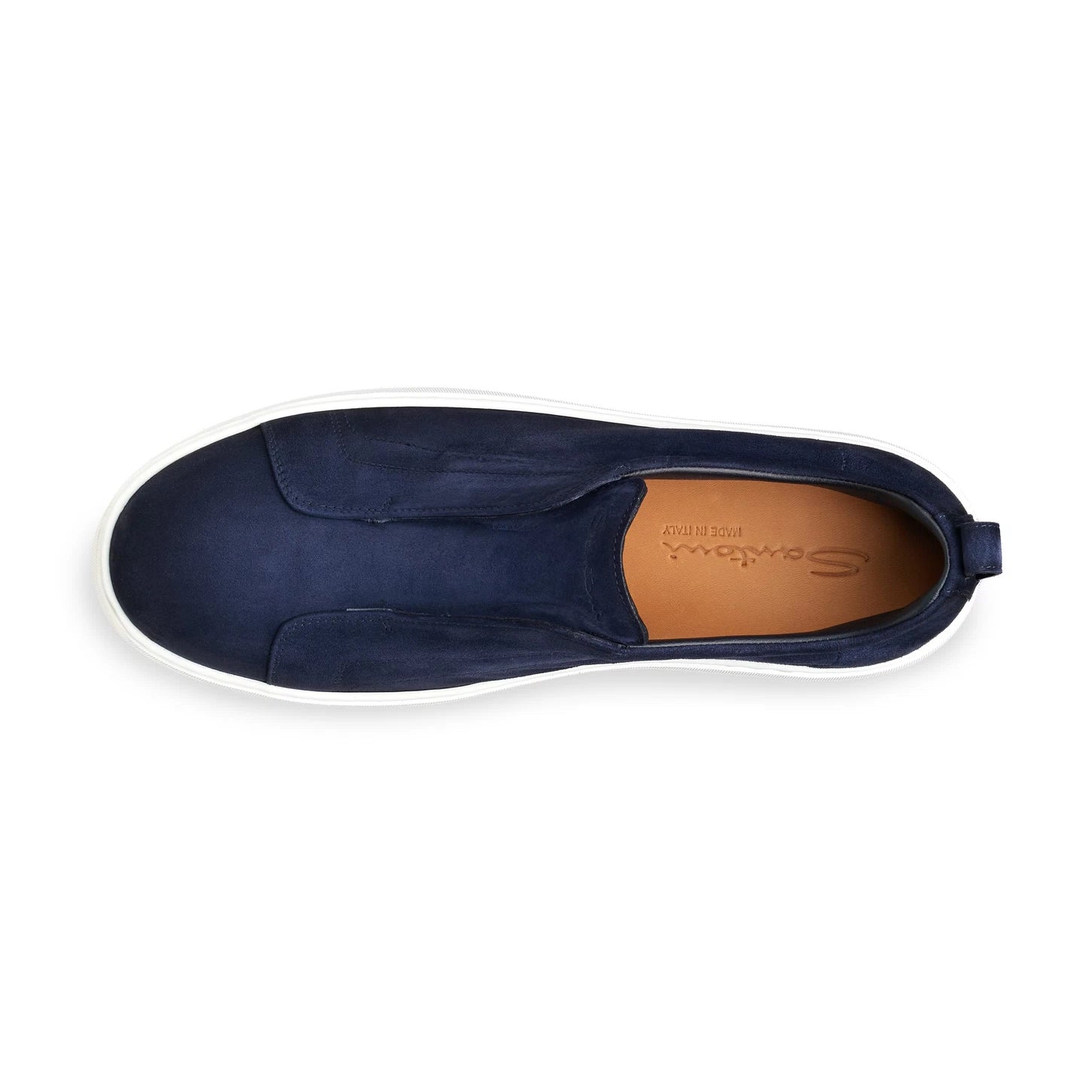 BLUE SUEDE SLIP-ON SNEAKER
