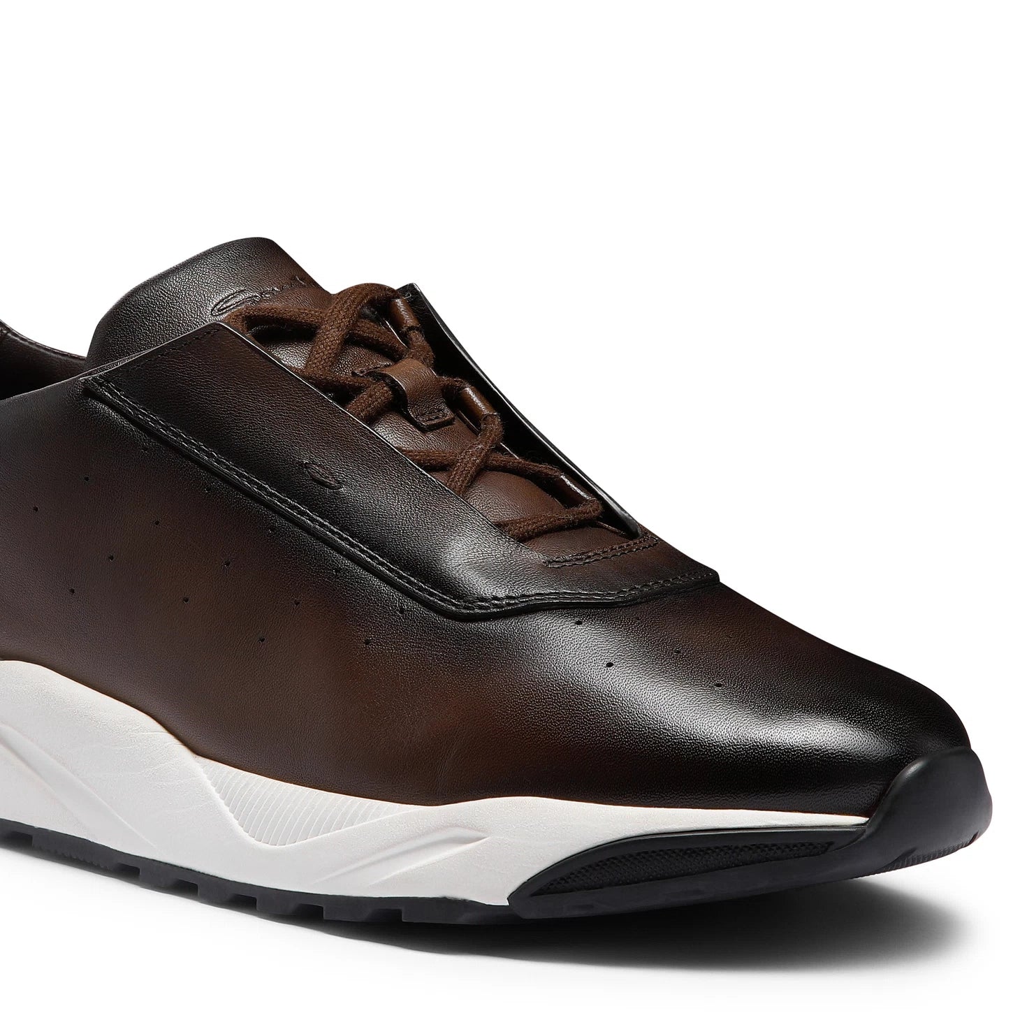 DARK BROWN DEER LEATHER SNEAKER