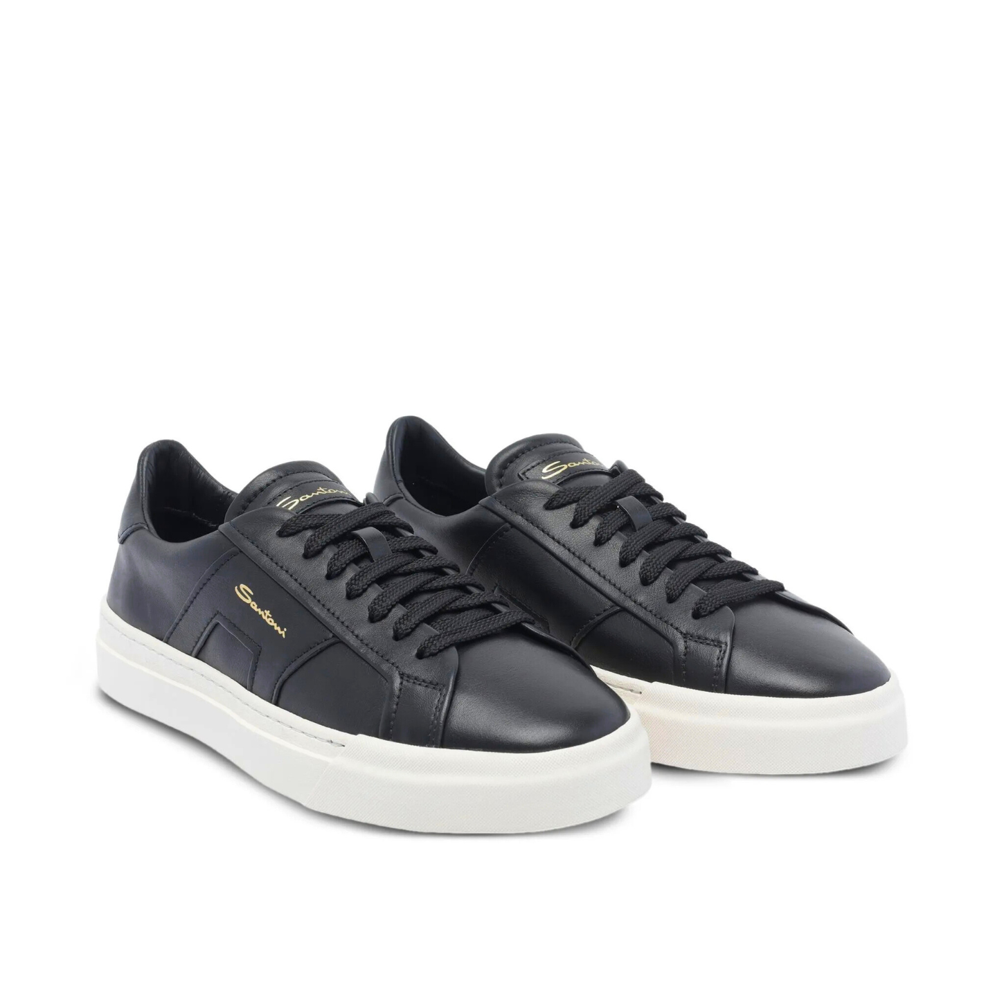 DOUBLE BUCKLE BLACK SNEAKER