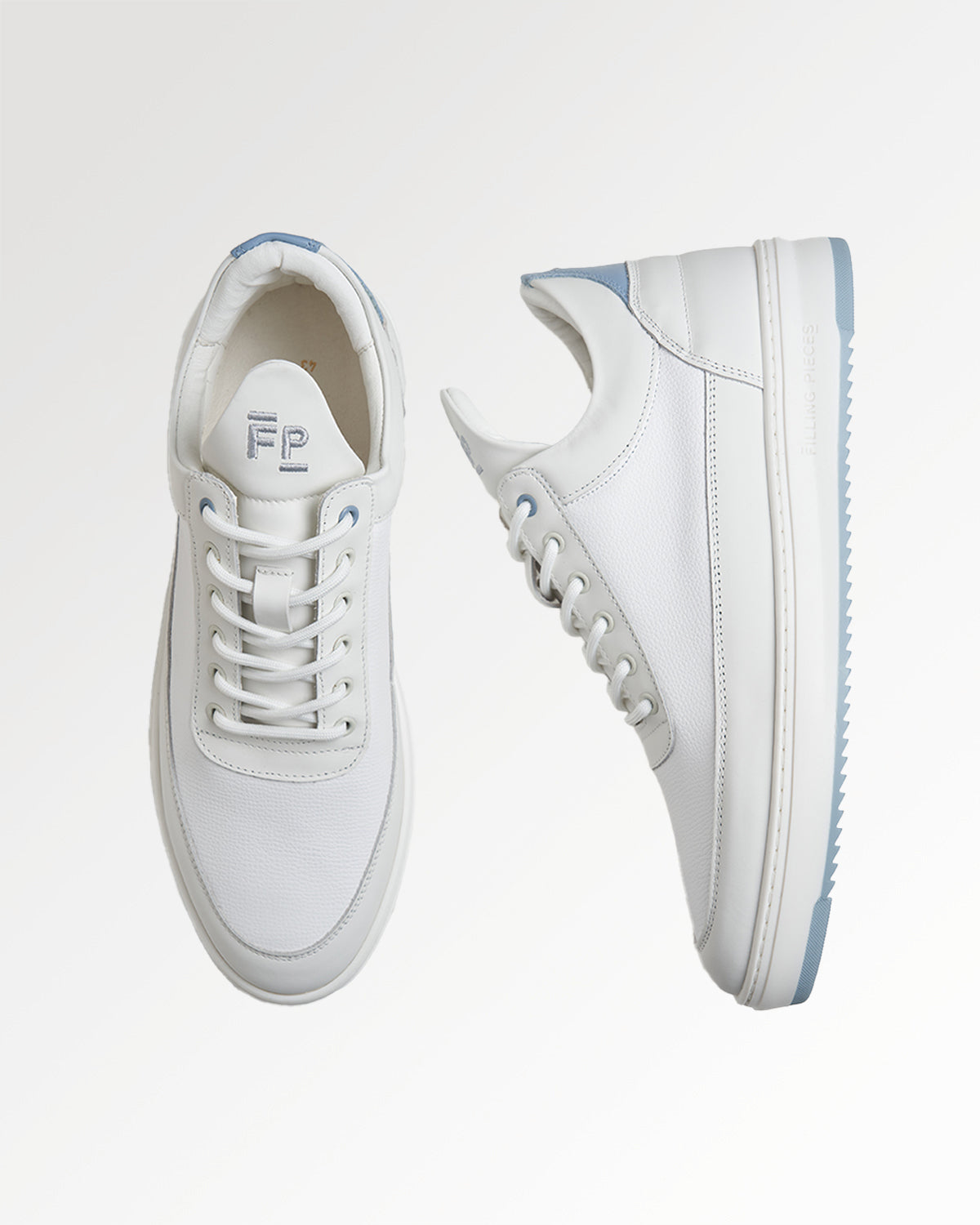 LOW TOP TECH CRUMBS WHITE/LIGHT BLUE