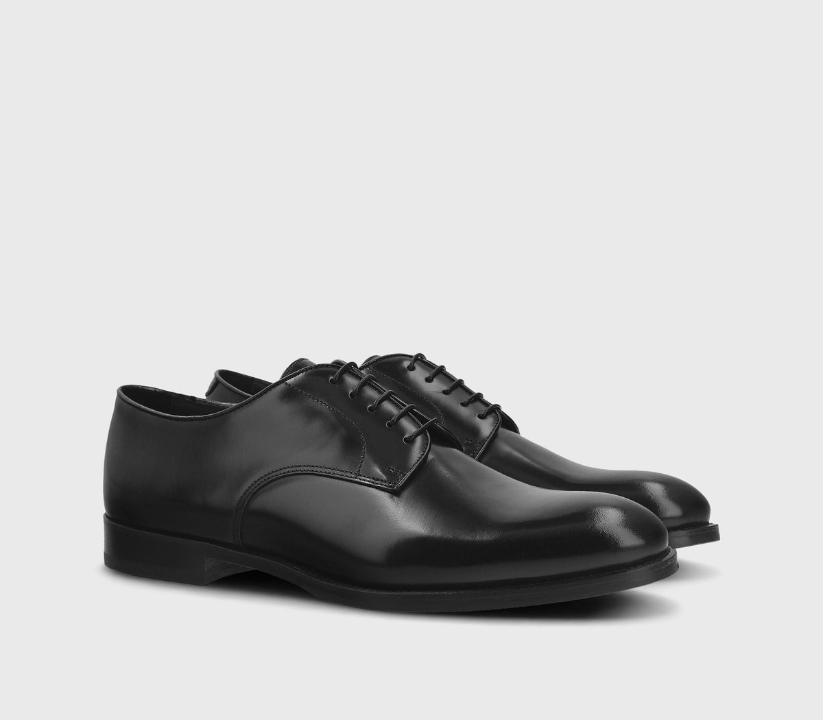 BLACK DERBY LACE-UPS