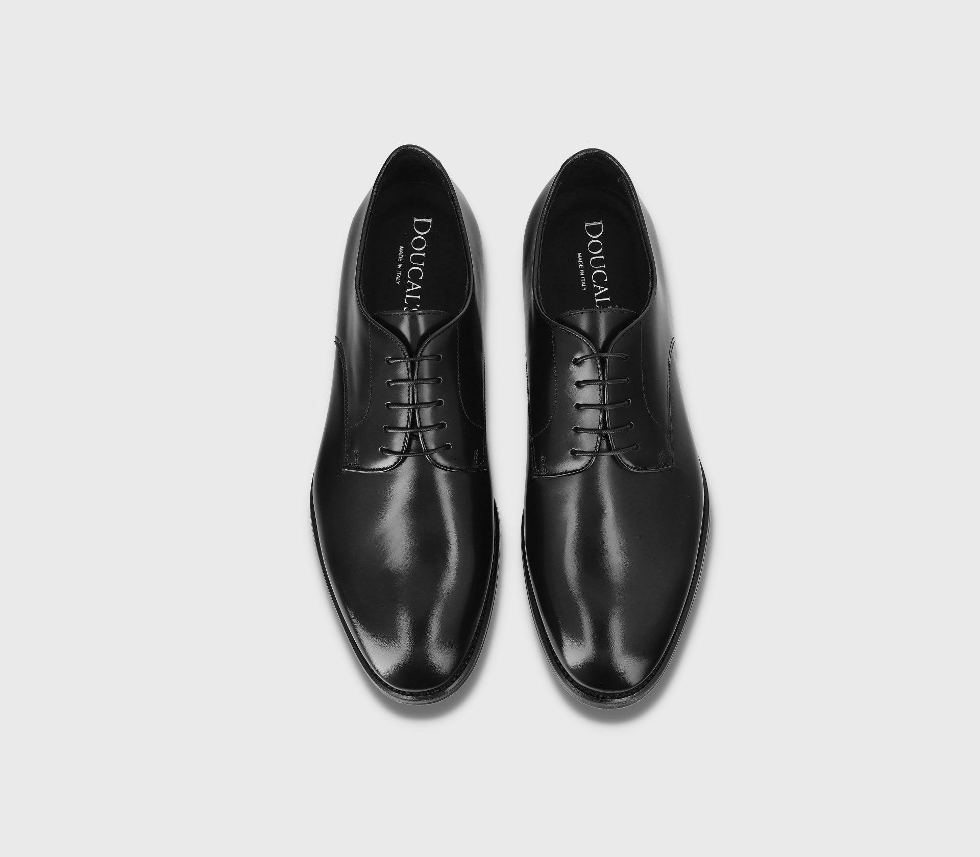 BLACK DERBY LACE-UPS