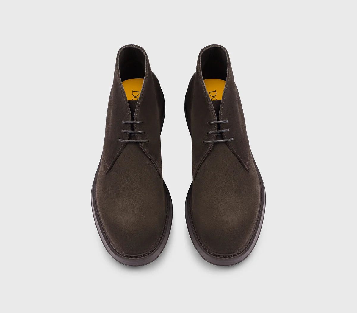BROWN LACE-UPS ANKLE BOOT