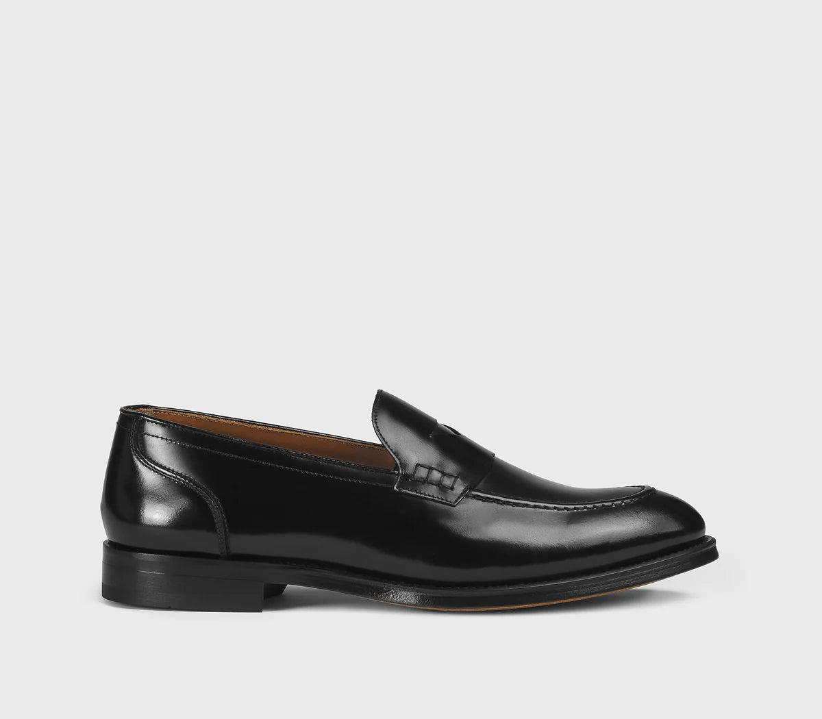 BLACK LEATHER LOAFER