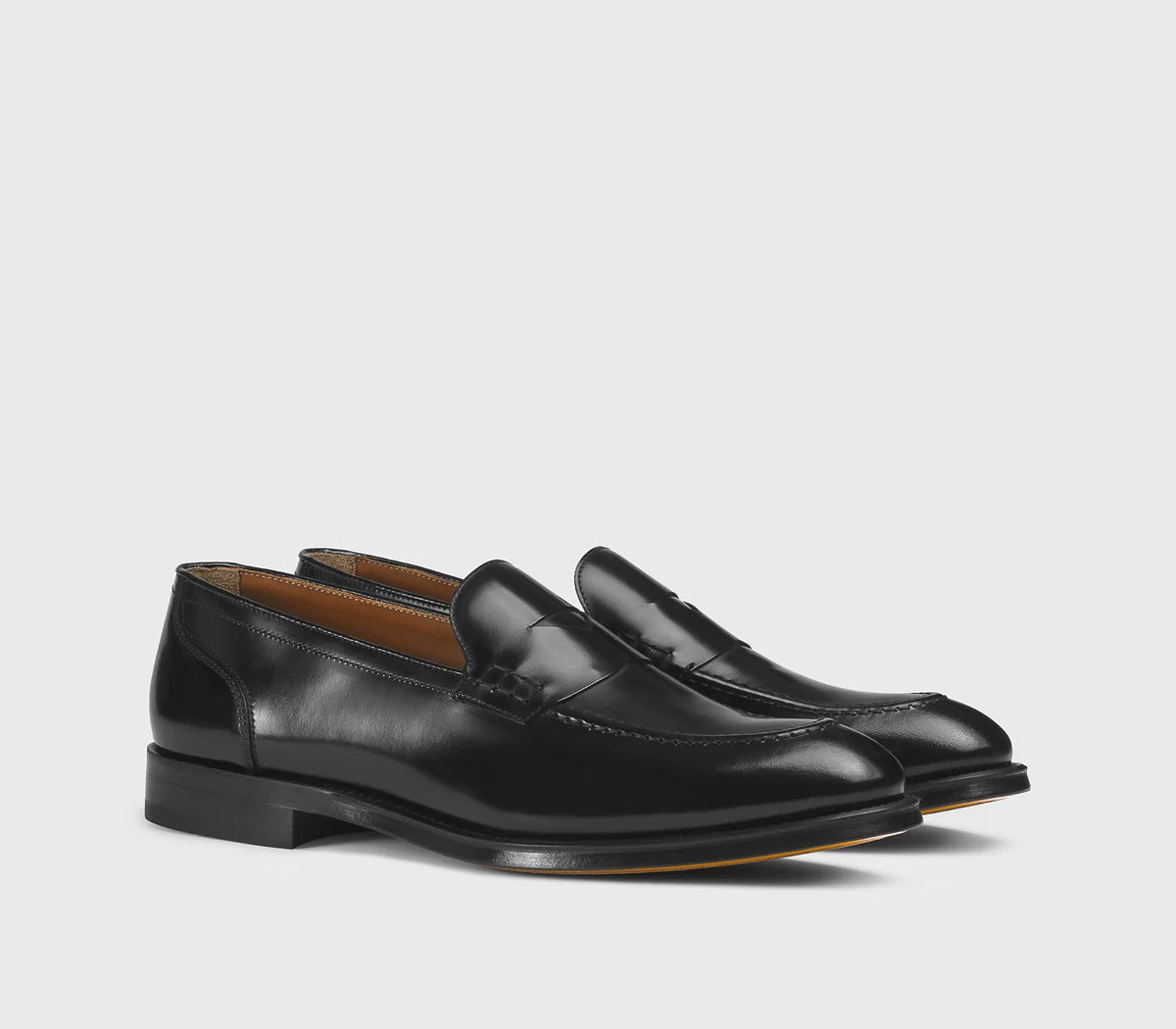 BLACK LEATHER LOAFER