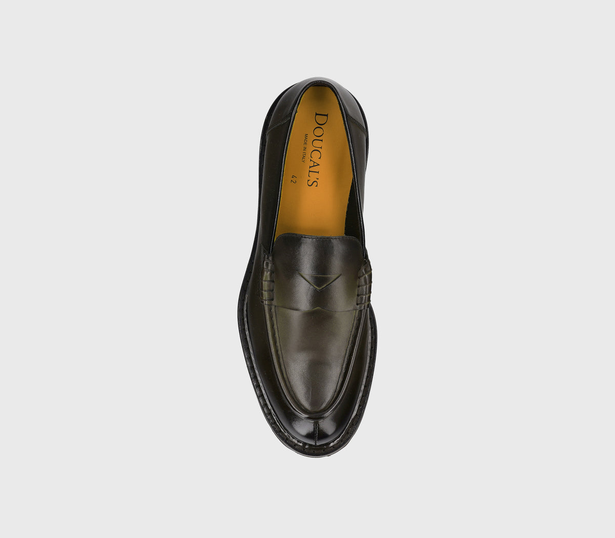 BROWN LEATHER PENNY LOAFER