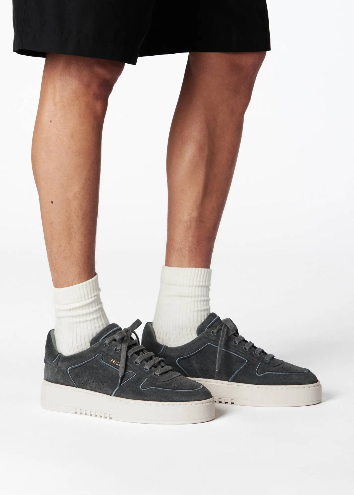ORBIT EMBROIDERY SNEAKER DARK GREY/OFF WHITE