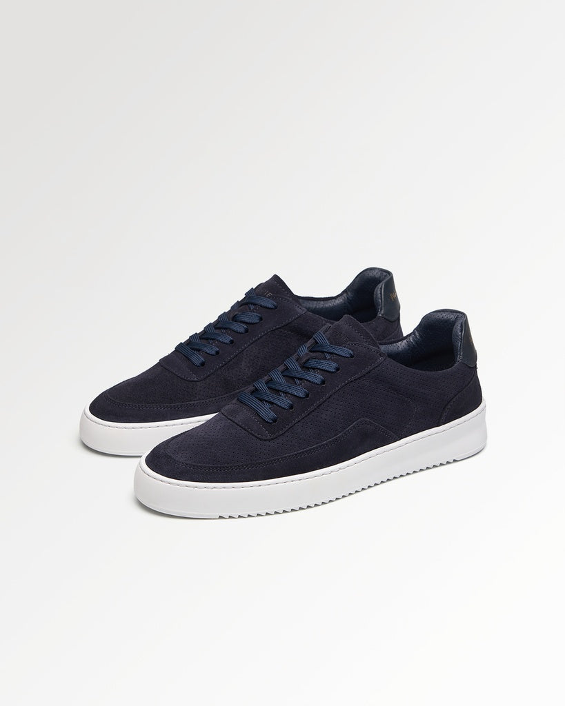 MONDO SUEDE PERFORATED NAVY