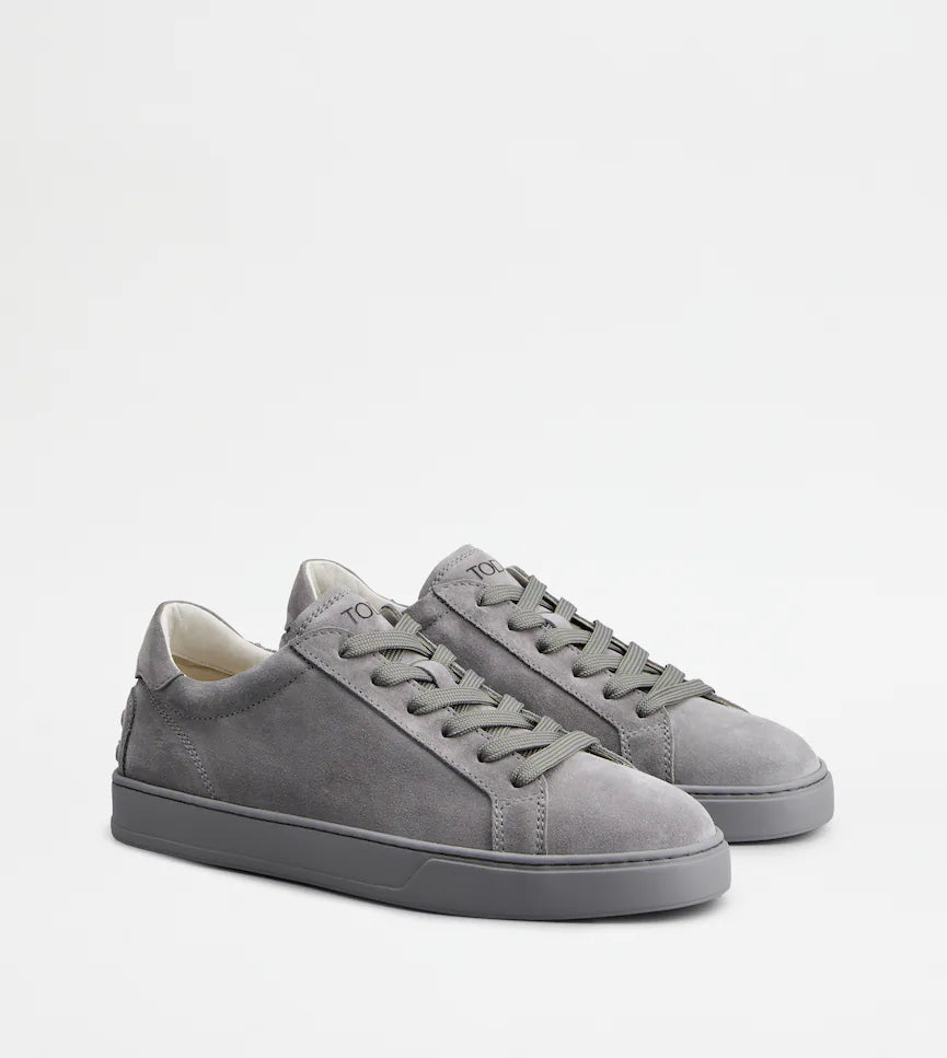 TOD'S SUEDE GREY SNEAKERS