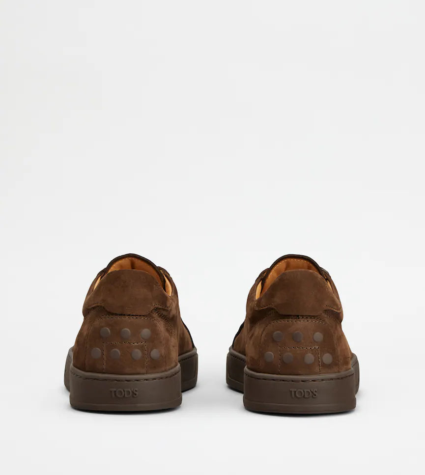 TOD'S ELASTICO NUBUCK ALL BROWN
