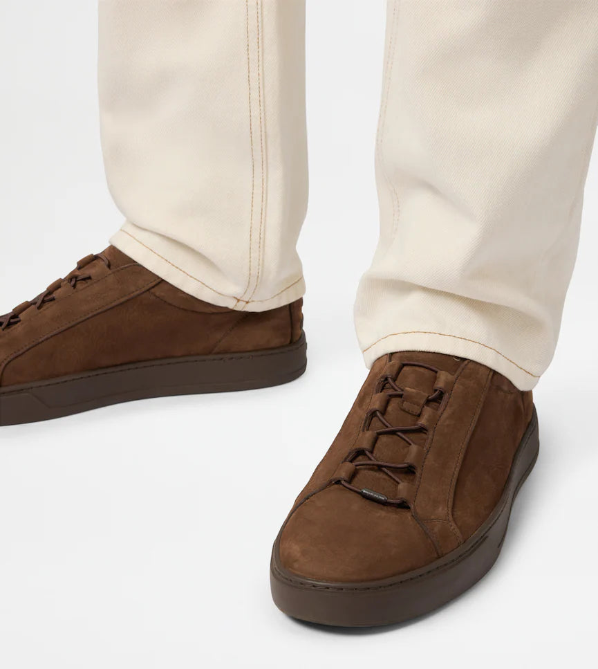 TOD'S ELASTICO NUBUCK ALL BROWN