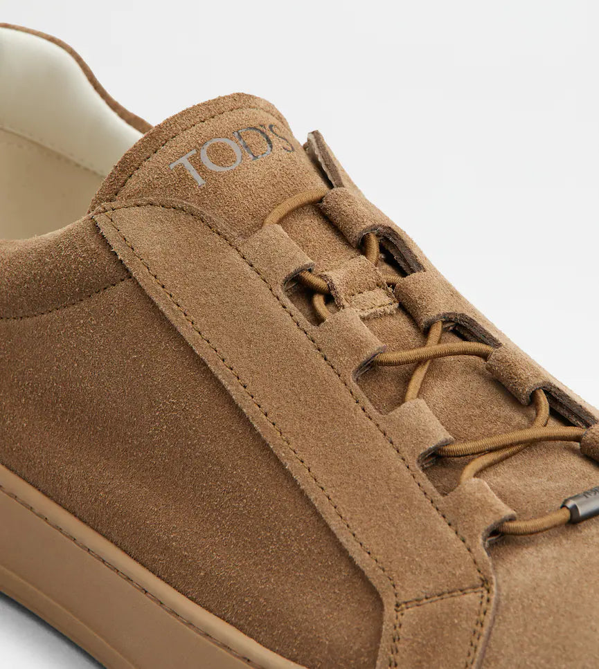 TOD'S ELASTICO SUEDE ALL BROWN