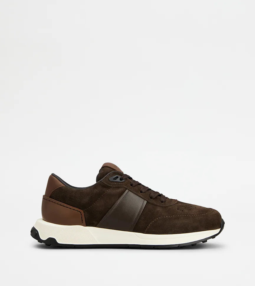 TOD'S BROWN SUEDE SNEAKERS