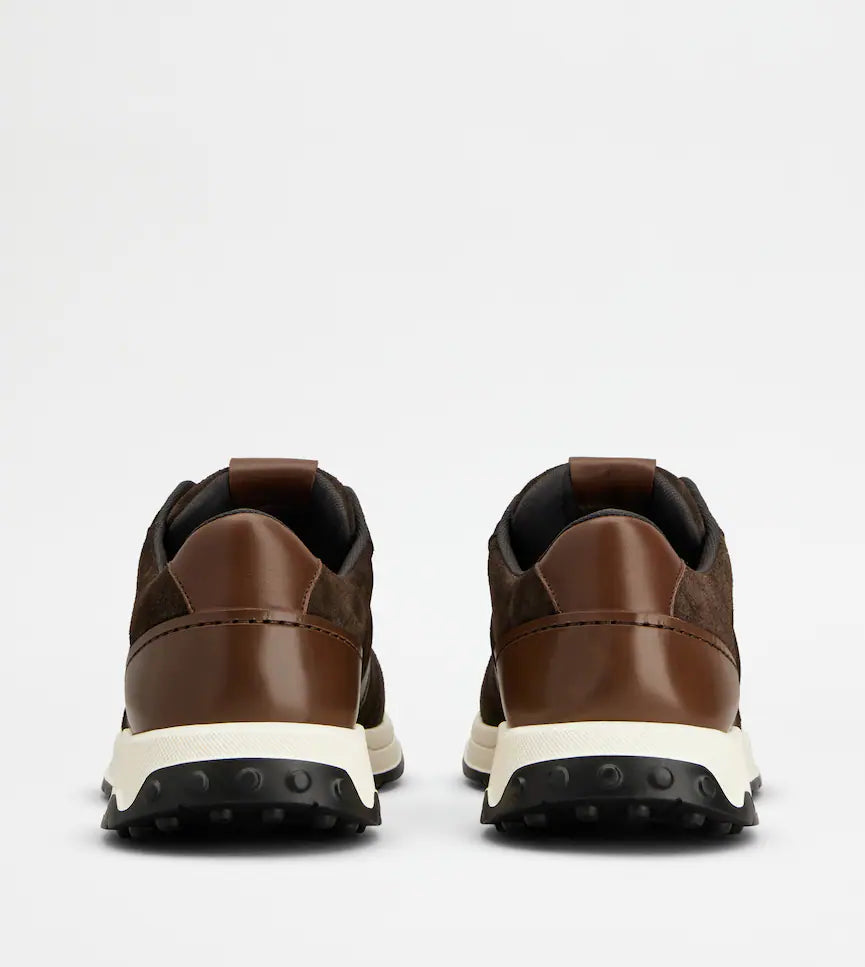 TOD'S BROWN SUEDE SNEAKERS