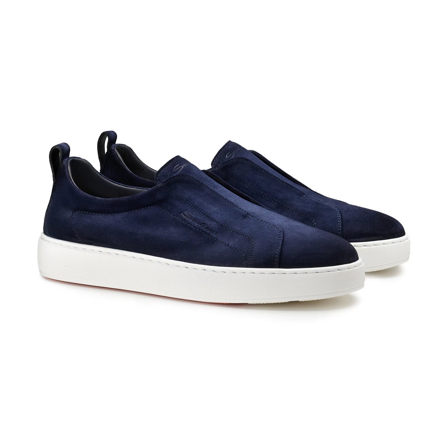 BLUE SUEDE SLIP-ON SNEAKER