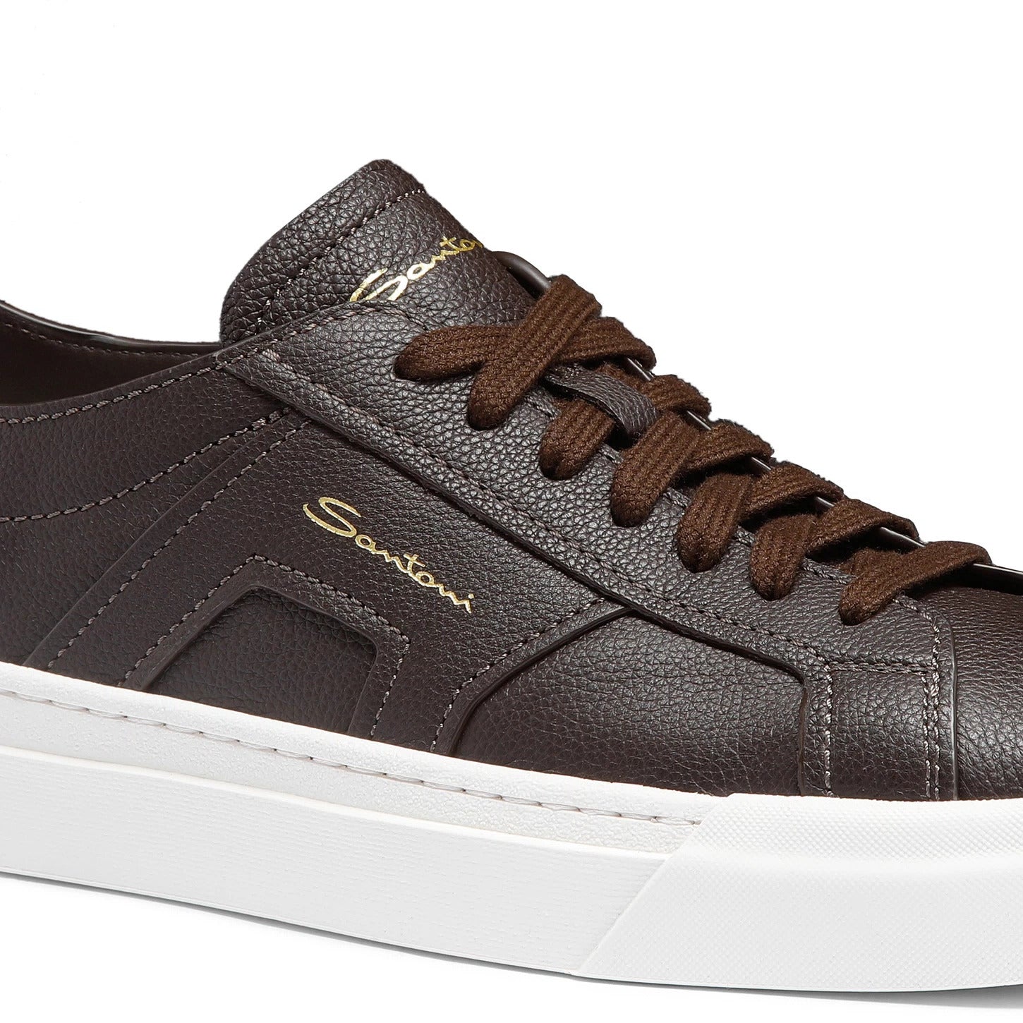DOUBLE BUCKLE BROWN SNEAKER