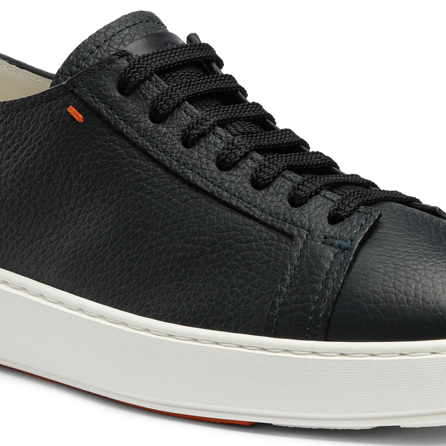 BLUE TUMBLED LEATHER SNEAKER
