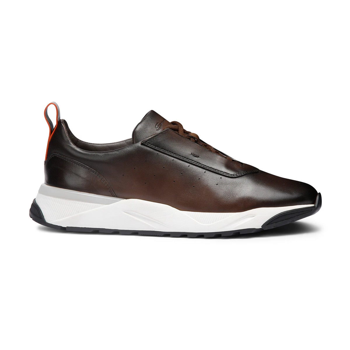 DARK BROWN DEER LEATHER SNEAKER