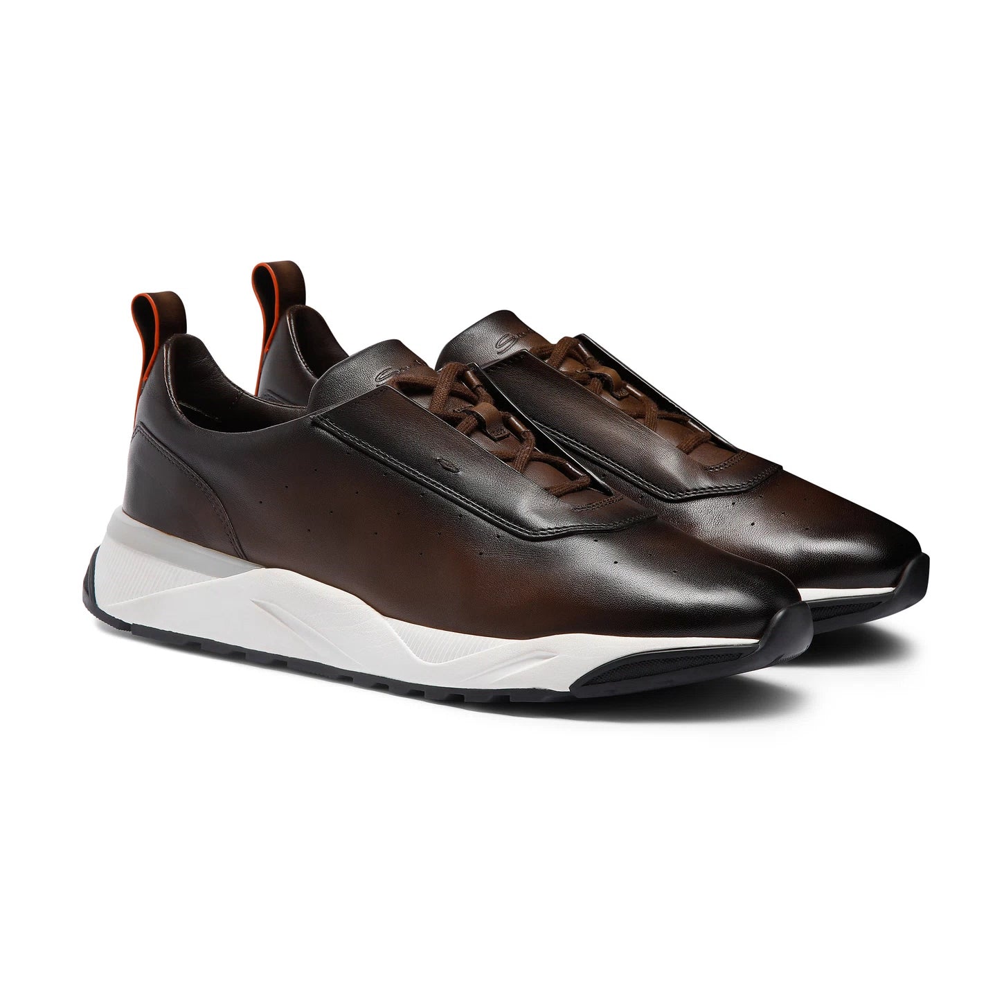 DARK BROWN DEER LEATHER SNEAKER