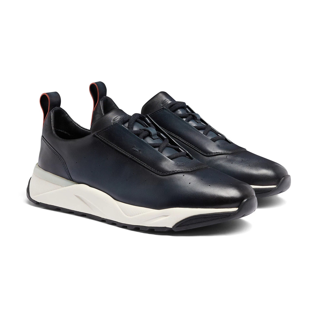 DARK BLUE DEER LEATHER SNEAKER