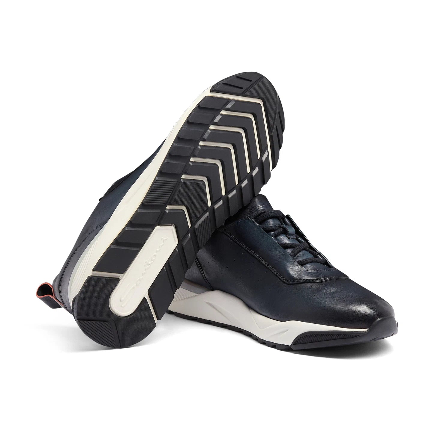 DARK BLUE DEER LEATHER SNEAKER
