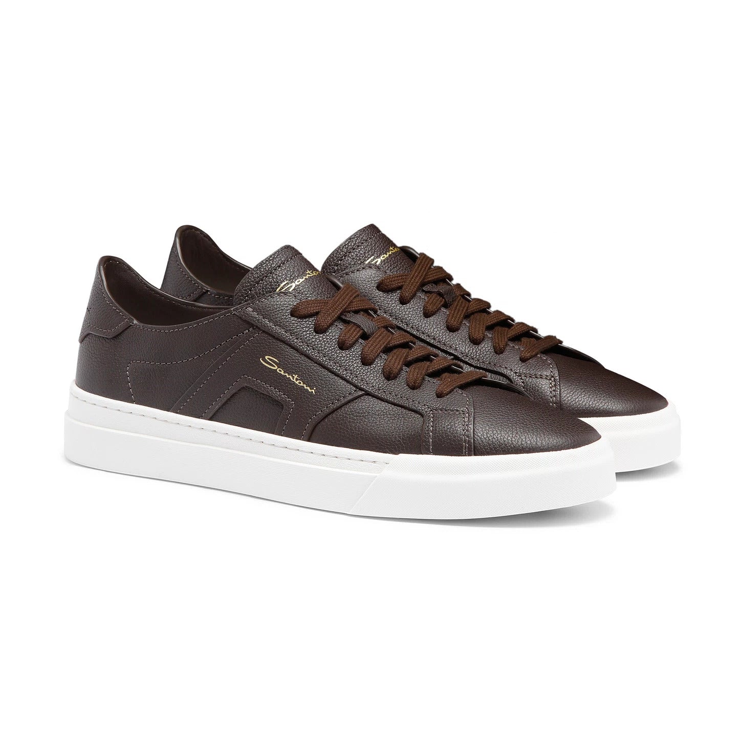 DOUBLE BUCKLE BROWN SNEAKER