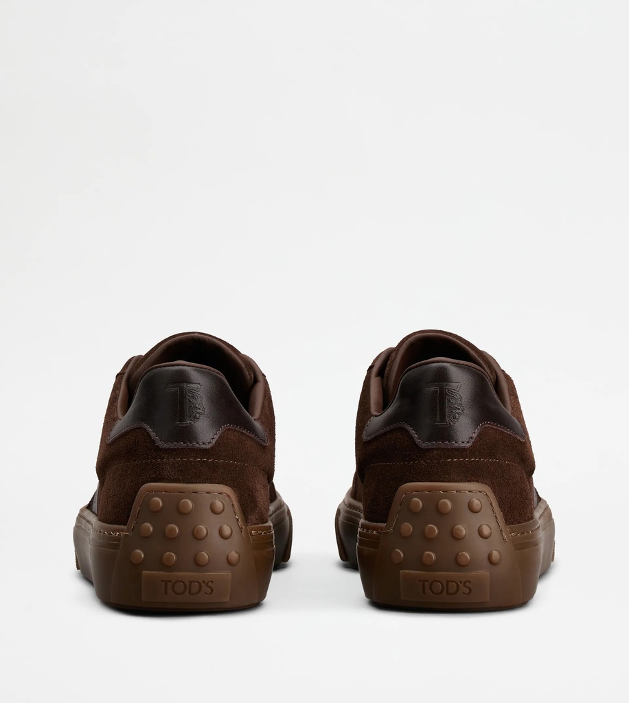 TOD'S SNEAKERS SUEDE BROWN