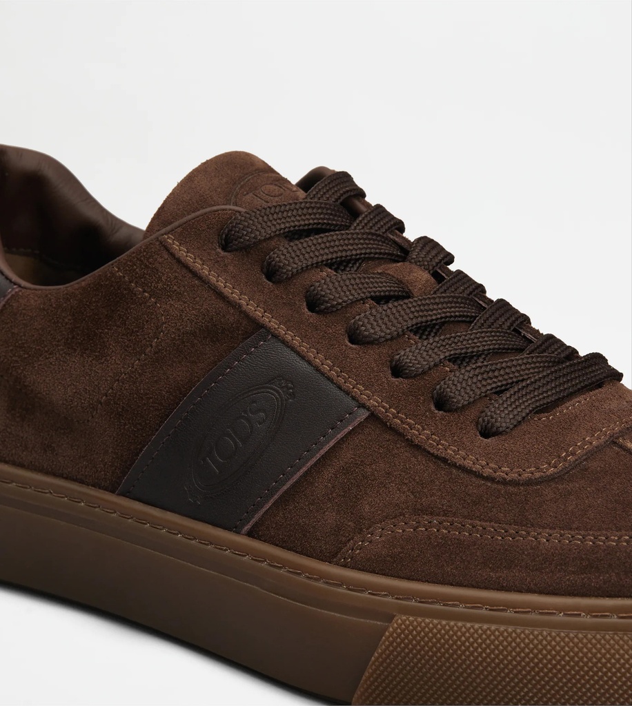 TOD'S SNEAKERS SUEDE BROWN