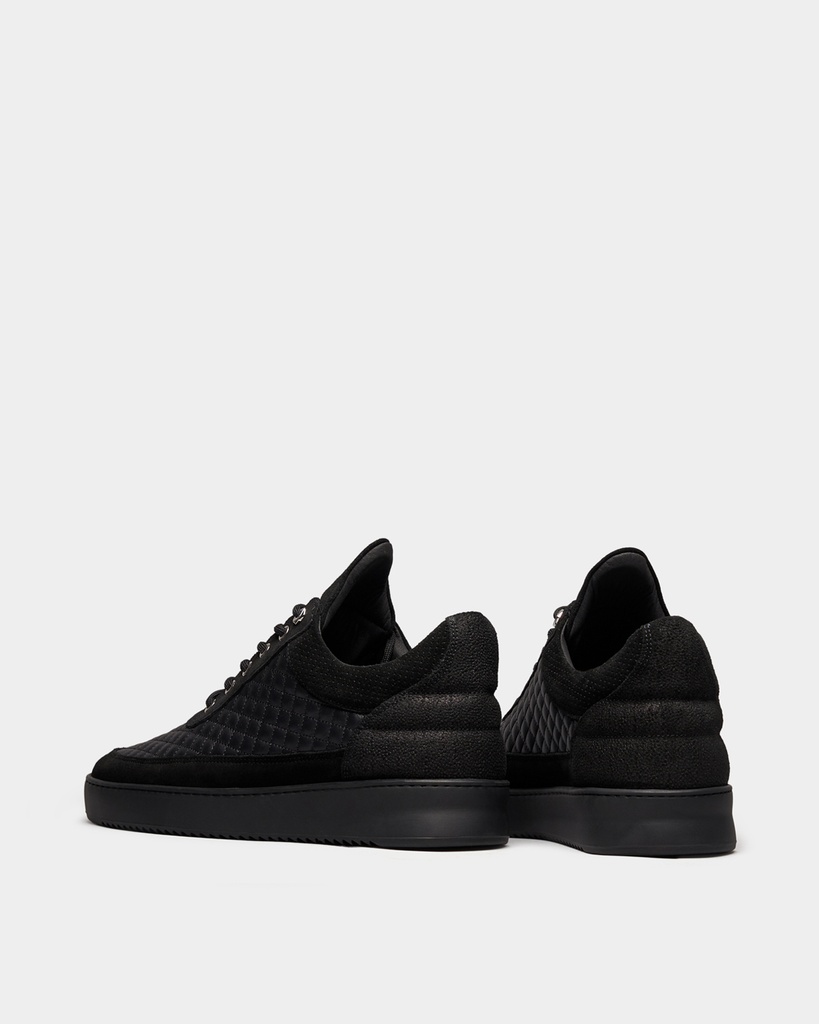 LOW TOP QUILTED BLACK