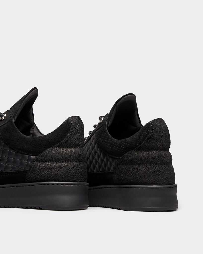 LOW TOP QUILTED BLACK