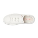 MEN'S WHITE TUMBLED LEATHER SNEAKER