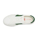 MEN’S WHITE AND GREEN LEATHER DOUBLE BUCKLE SNEAKER