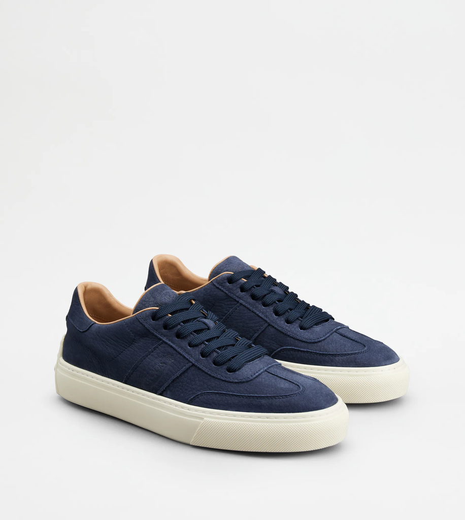 TOD'S NUBUCK NAVY SNEAKERS