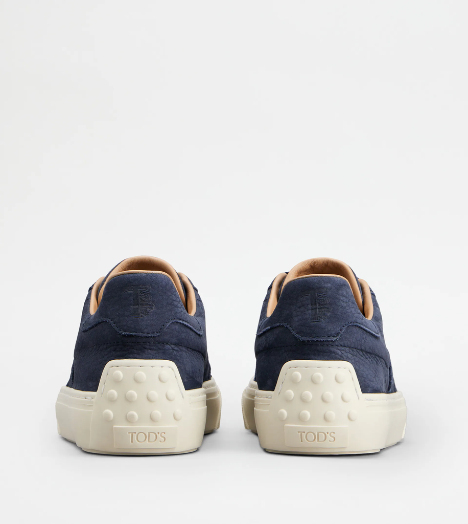 TOD'S NUBUCK NAVY SNEAKERS