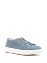 MEN'S LIGHT BLUE TUMBLED LEATHER SNEAKER